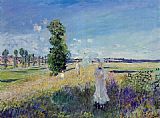 Claude Monet The Walk Argenteuil painting